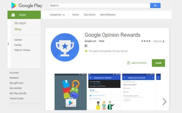 Google Opinion Rewards