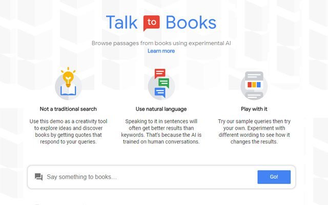 Google Talk to Books