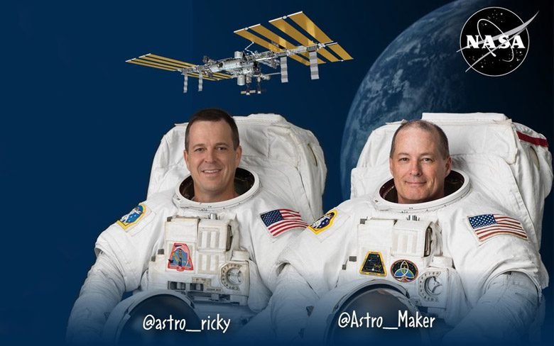 NASA Astronauts on Space Station