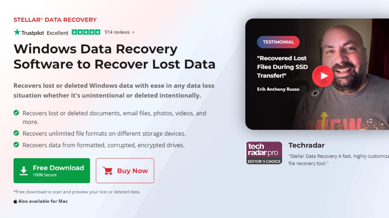 Stellar Data Recovery