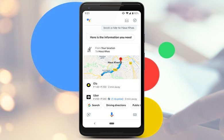 Google Assistant to Ride