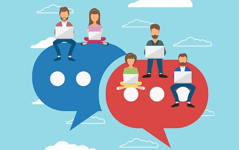 Live Chat with Group of People