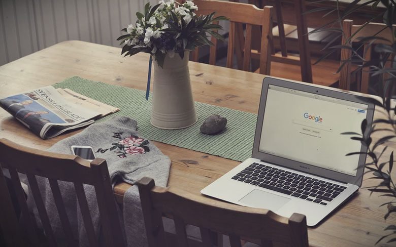 Google Search Engine Page Open On MacBook