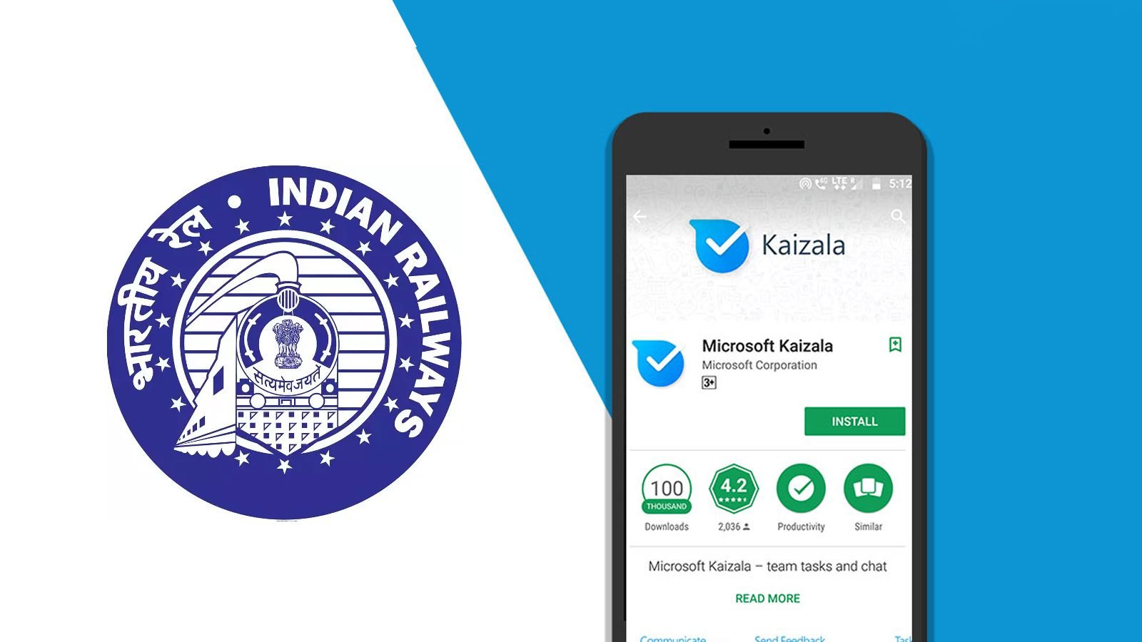 Indian Railways Pair with Microsoft Kaizala