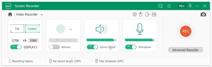 apeaksoft recording region sound settings