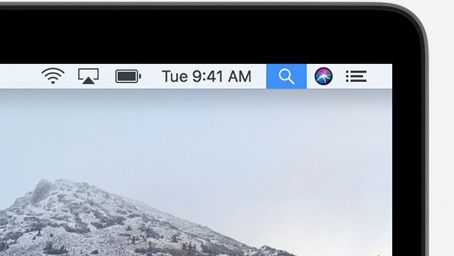 spotlight menu in mac