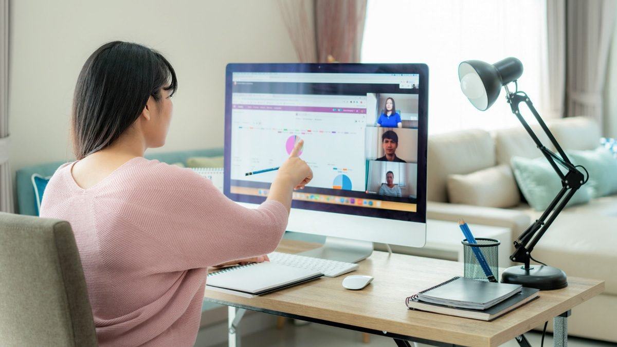 Remote Employee Working For PC