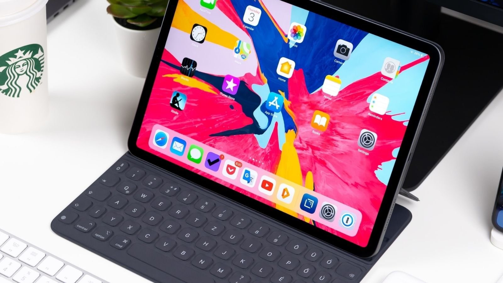 Apple iPad Turned On