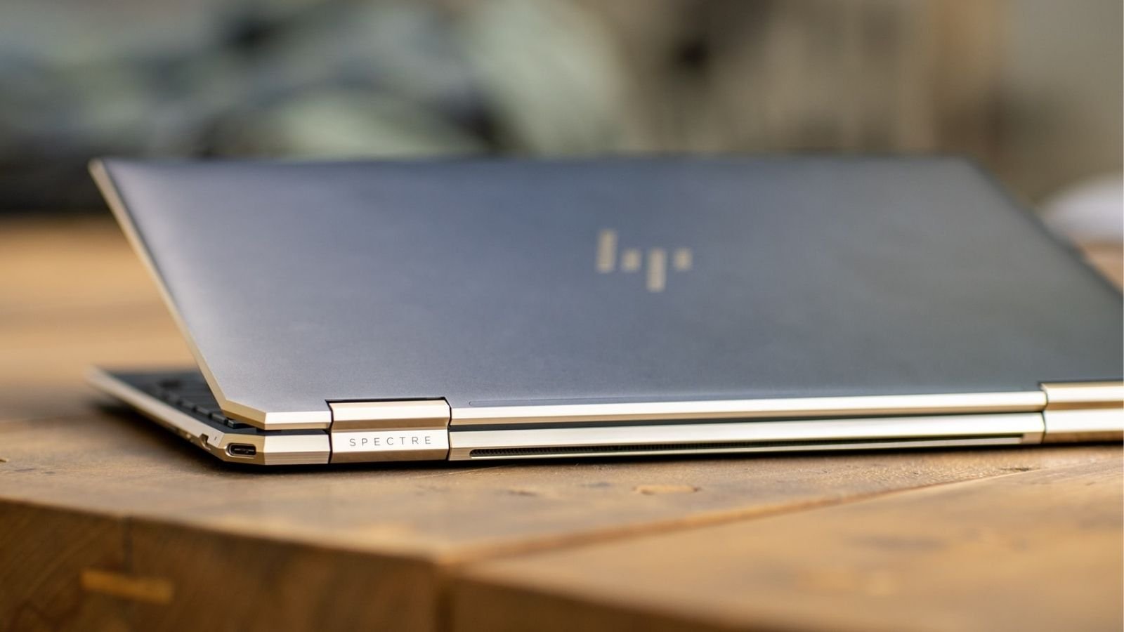 HP Laptop Placed On Table