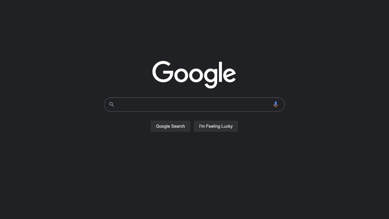 Google Search Dark Theme
