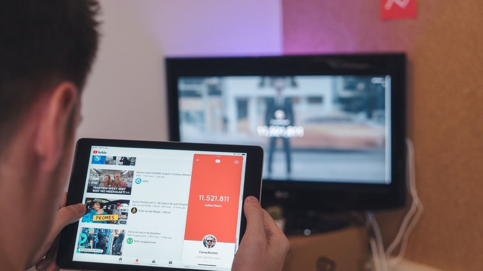 Person Watching YouTube