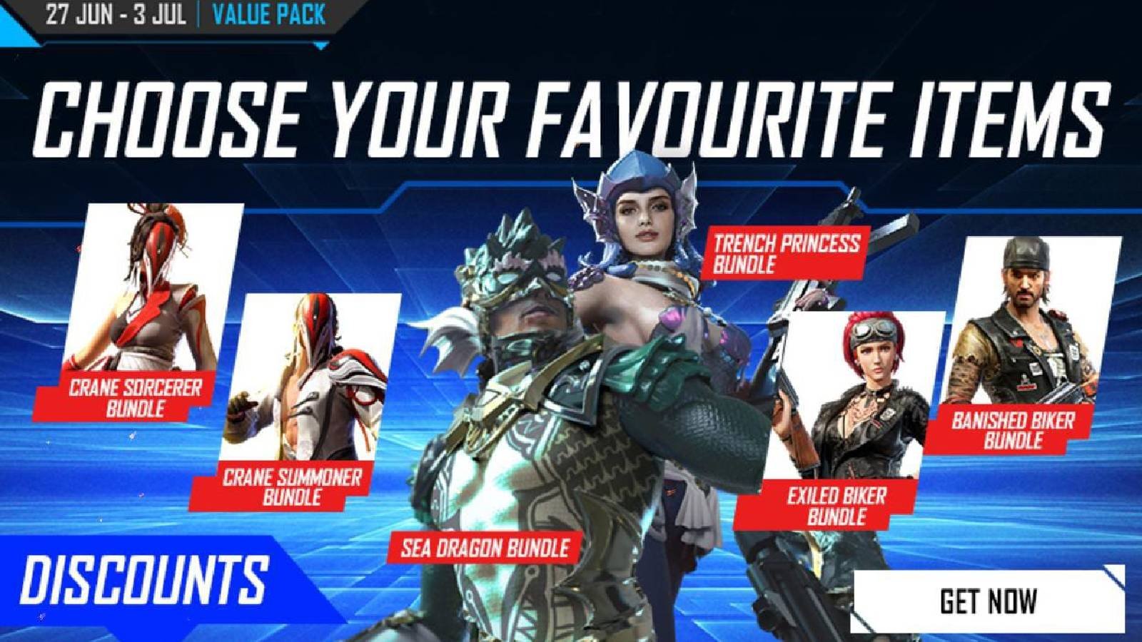 Value Pack event Free Fire