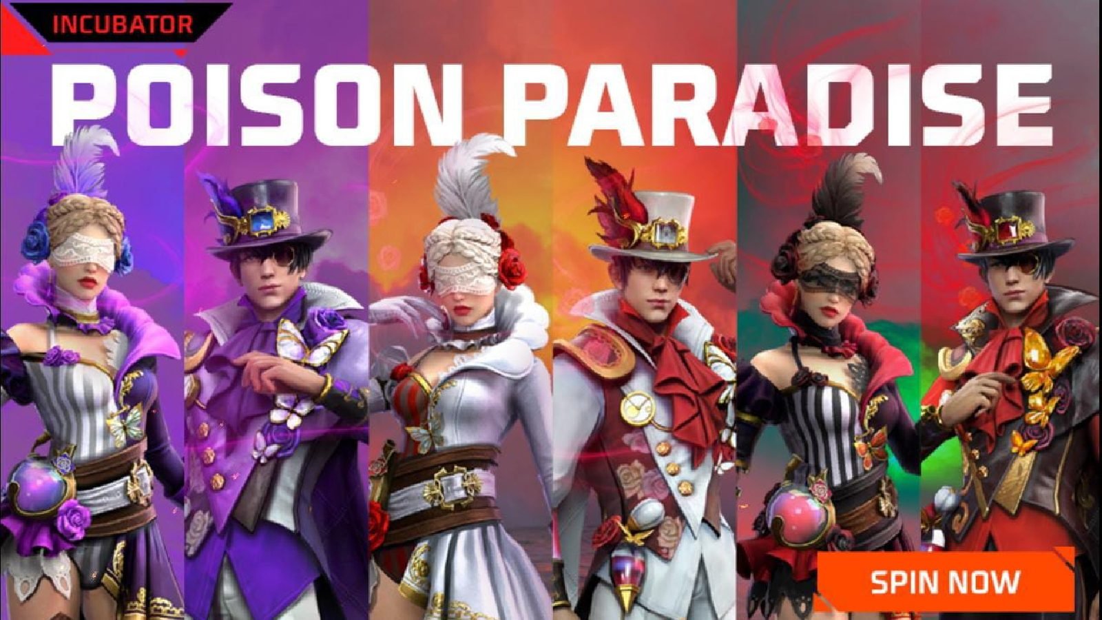 Free Fire Poison Paradise Incubator Royale