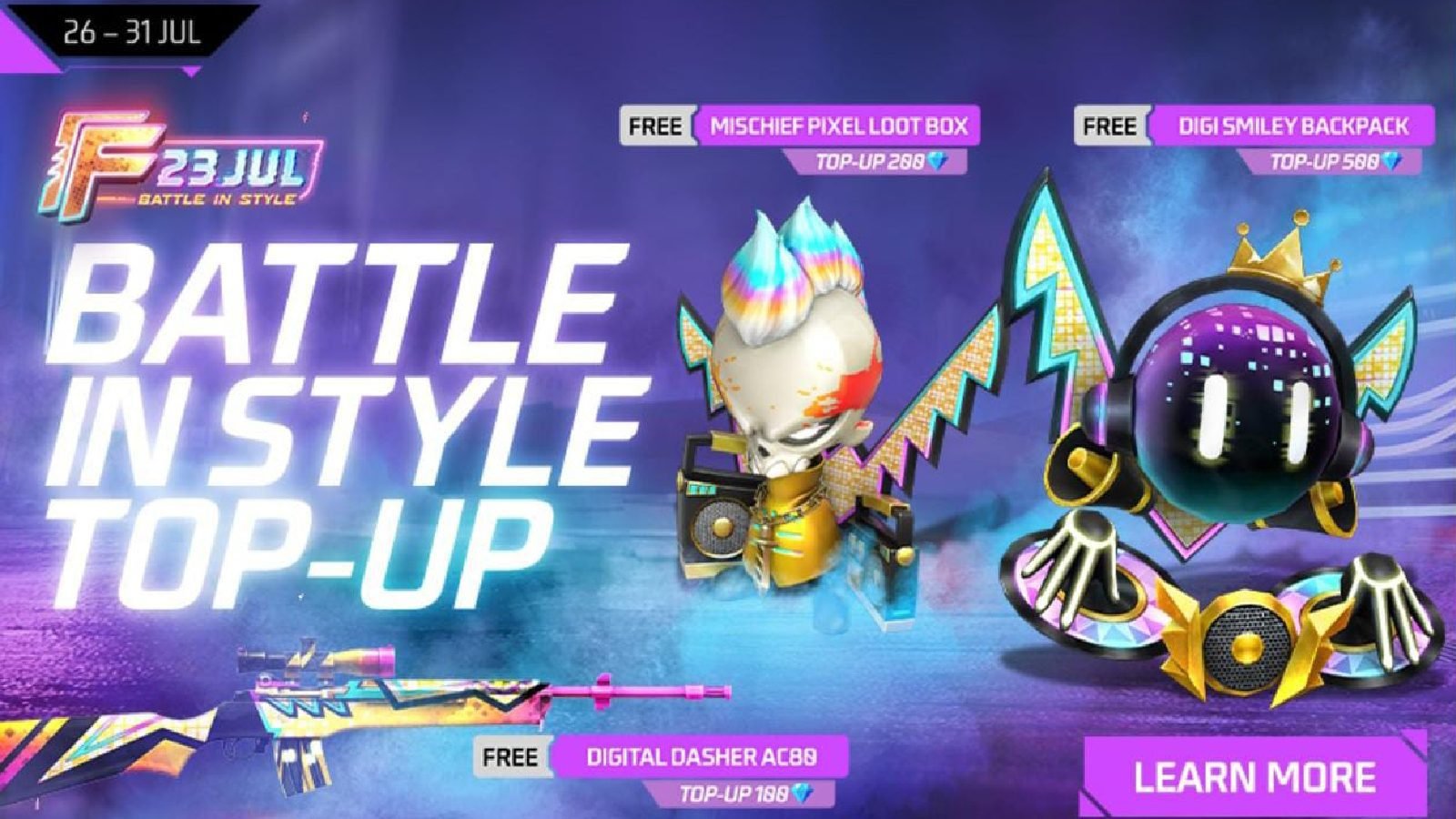 Free Fire Battle in Style top-up