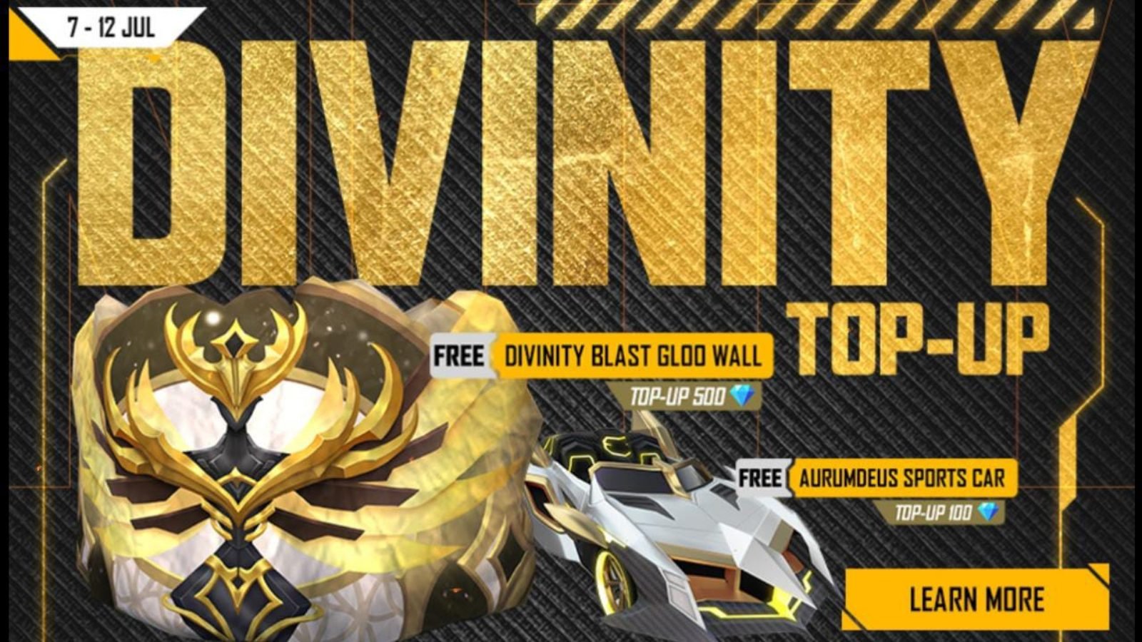 Free Fire Divinity top-up event