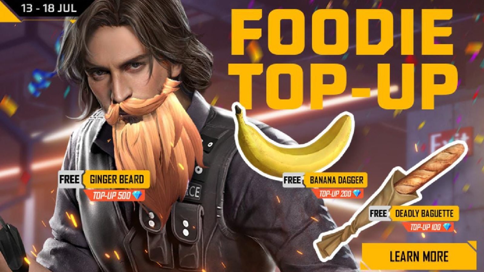 Free Fire Foodie top-up event