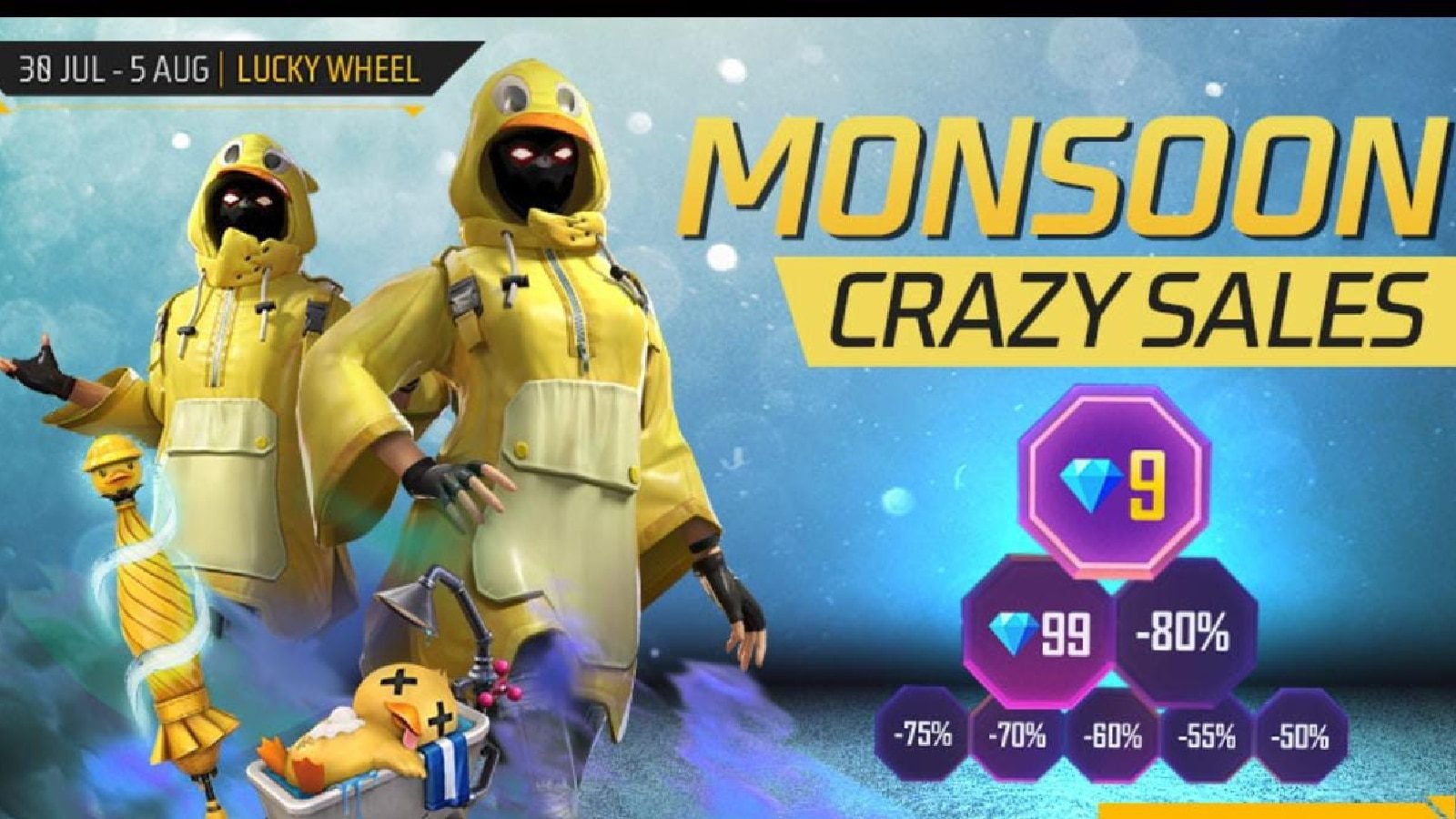 Free Fire Monsoon Crazy Sales event