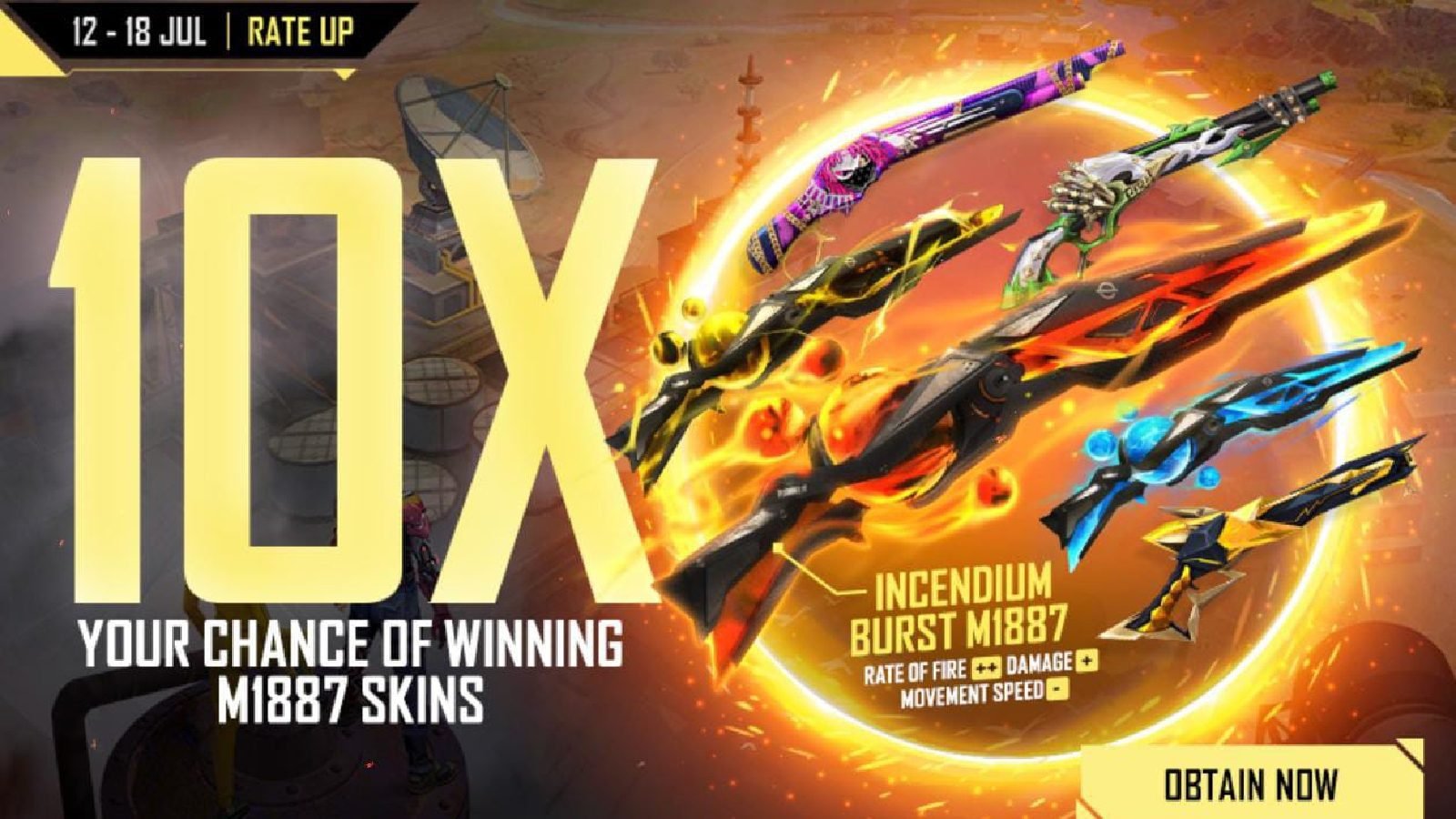 Free Fire Rate UP event