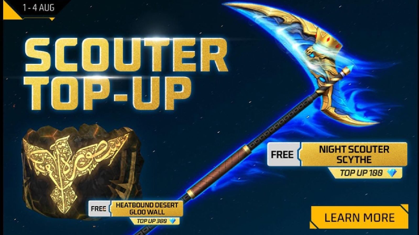 Free Fire Scouter Top-up event
