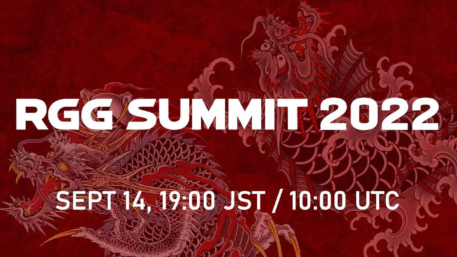 RGG Studio Announces RGG Summit Event on September 14th