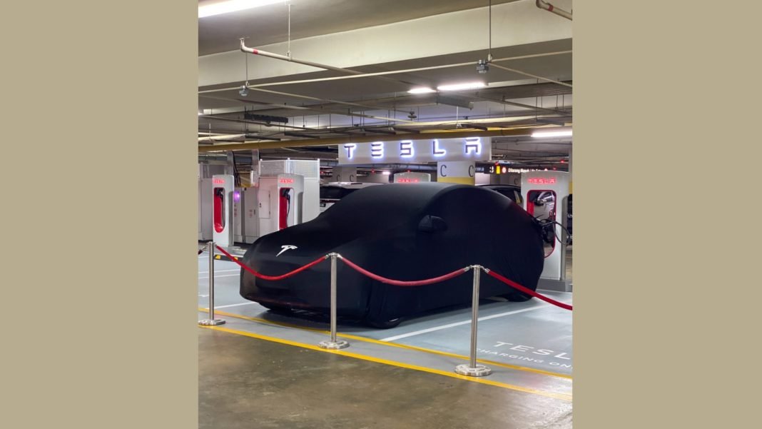 Tesla Model Y Car Parked