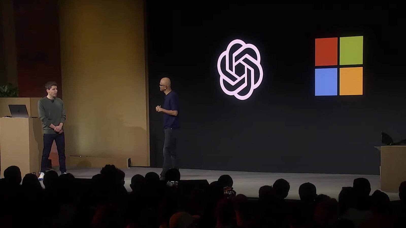 Satya Nadella and Sam Altman