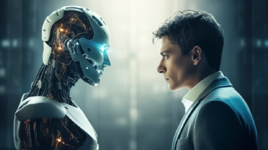 Human With Next Gen AI Human interaction with AI