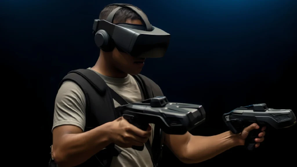 VR Game Play on VR