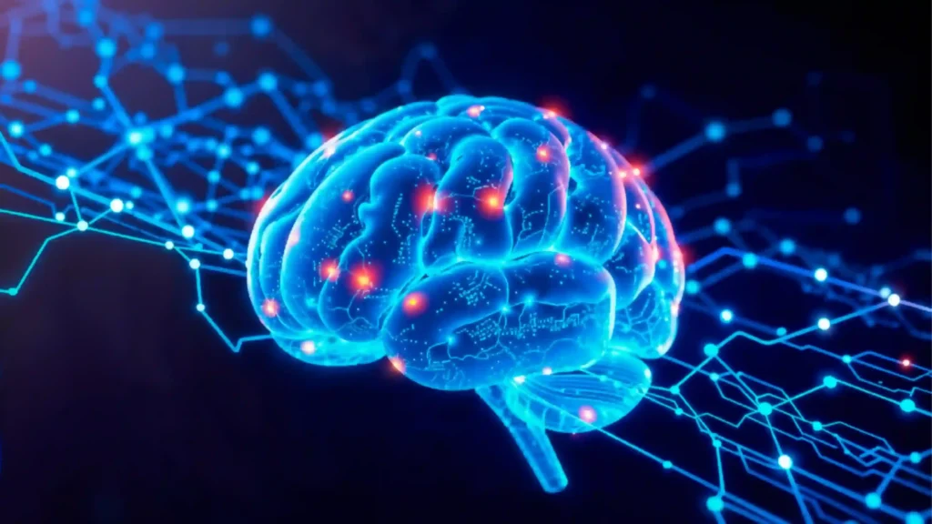 Brain with tech Brain with tech