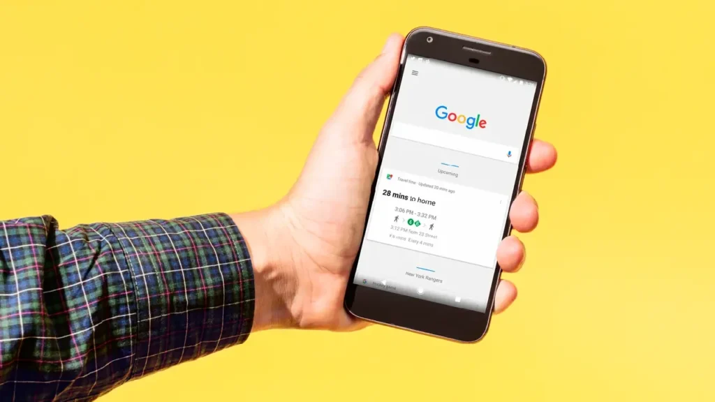 Google user Browsing on Google