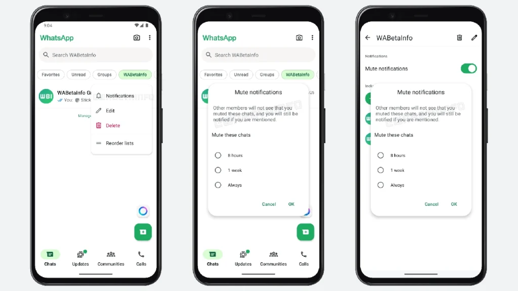 WhatsApp chat WhatsApp Beta Update