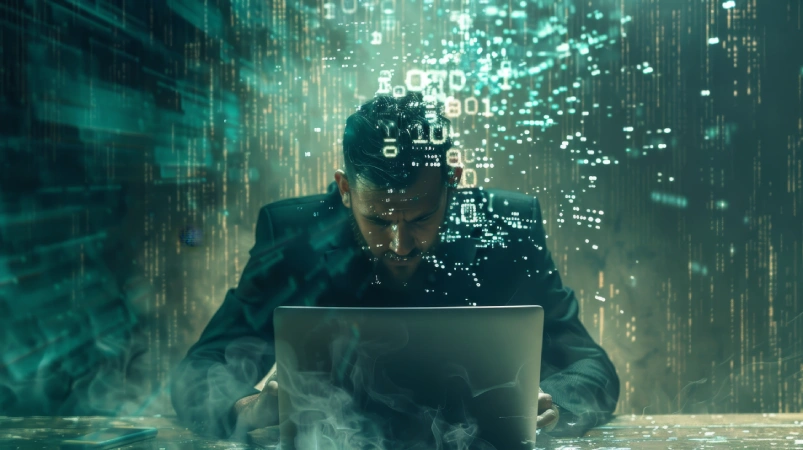 person suffering from technology addiction cybersickness PAI-TurboX