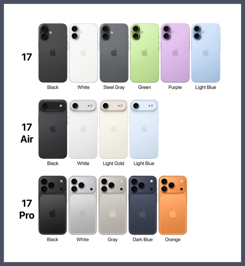 iphone 17 colors options iphone 17 colors options