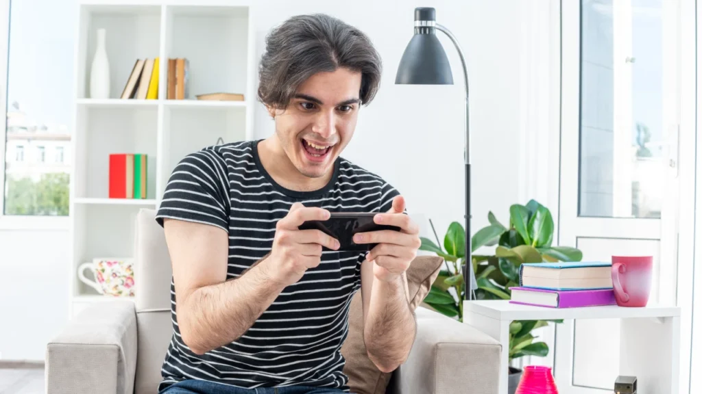 young man playing games Game Order Strategy