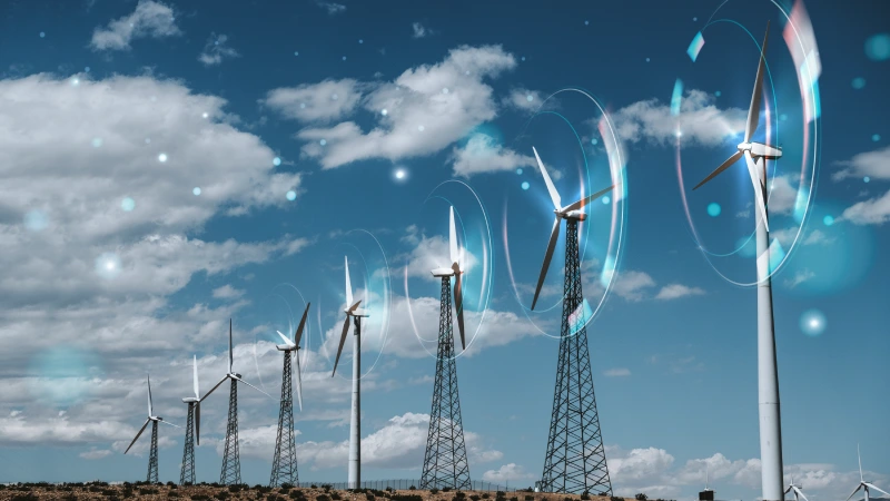 wind energy with wind turbines background wind energy with wind turbines background