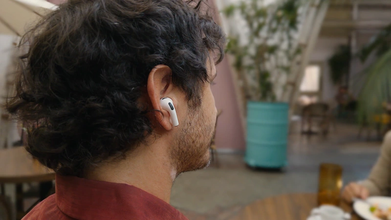 man wearing airpods 3