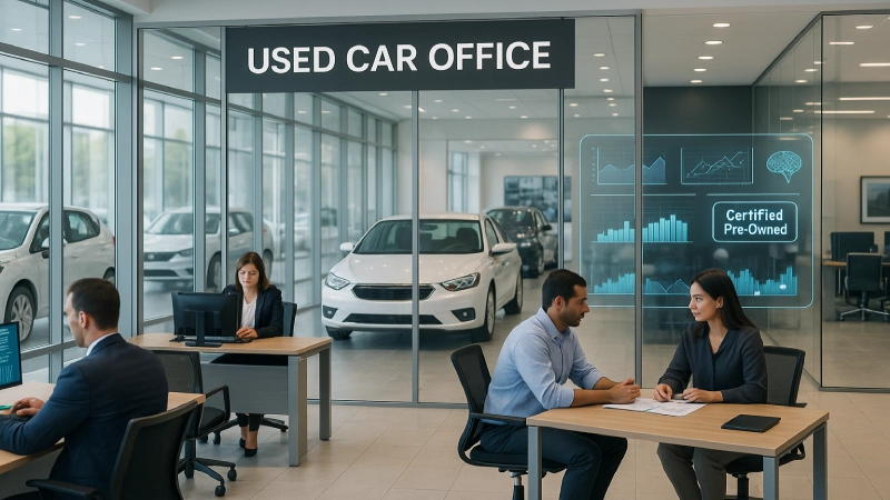 used car showroom used car trade