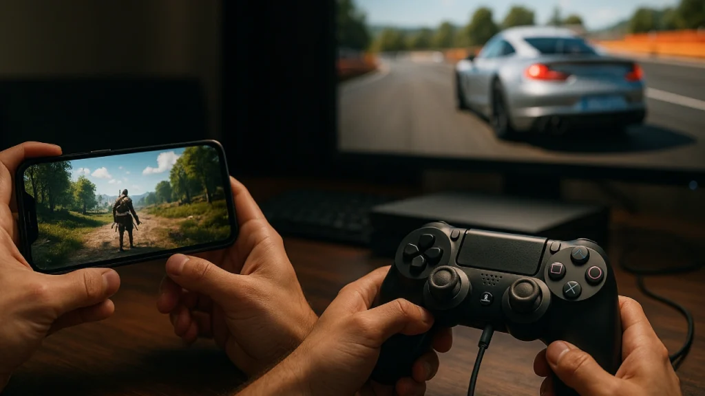 Mobile gaming Mobile gaming