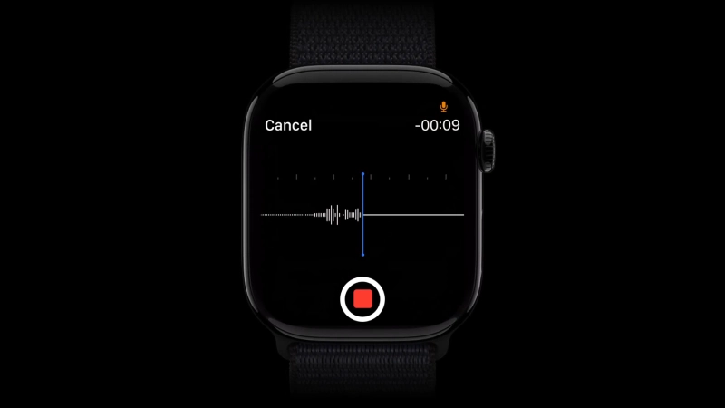 apple watch whatsapp recording voice message transcription