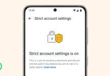 strict account settings