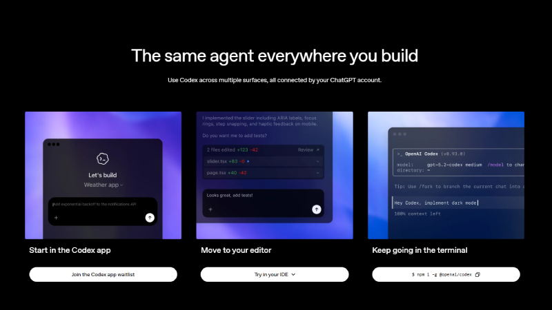 codex agent OpenAI Codex App